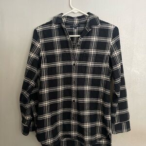 Madewell Flannel Ex-Boyfriend Shirt in Rutherford Plaid XS